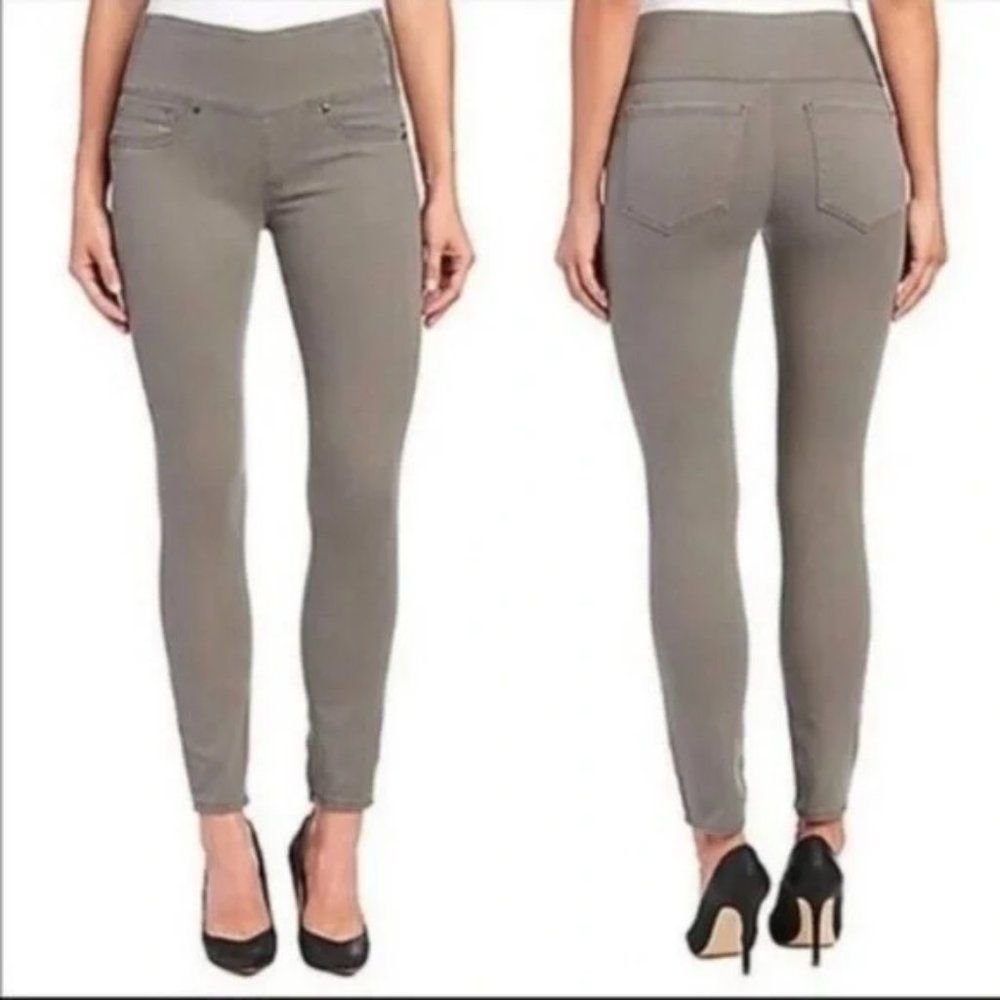 Spanx Solace High Rise Side Zip Gray Jeans